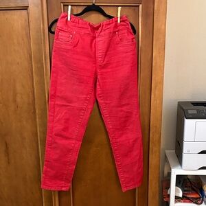 Blair Red Casual Straight-Leg Pants